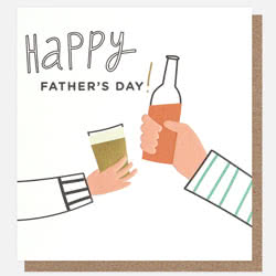 Caroline Gardner Happy Fathers Day Greeting Card