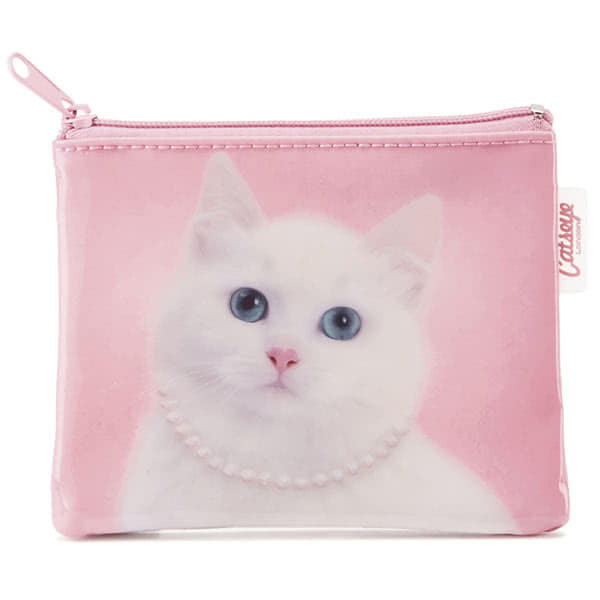 Cat with Pearl Necklace Coin Purse
