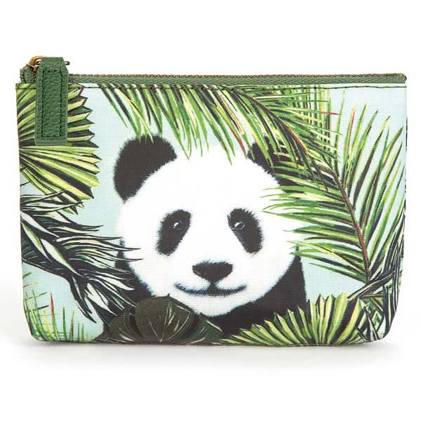 Panda in Palms Pouch