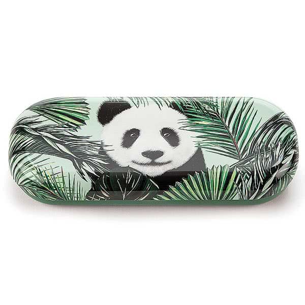 Panda in Palms Glasses Case