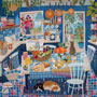 Eeboo Blue Kitchen 1000 Piece Puzzle made