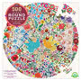 Eeboo Blue Yellow Bird 500 Piece Puzzle 