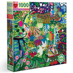 eeBoo Bountiful Garden 1000 Piece Jigsaw Puzzle, 90% recycled materials, vegetable based inks.