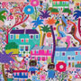 Eeboo Cats Around Town 1000 Piece Puzzle Made