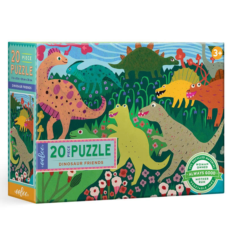 EebooDinosaur Friends 20 Piece Puzzle