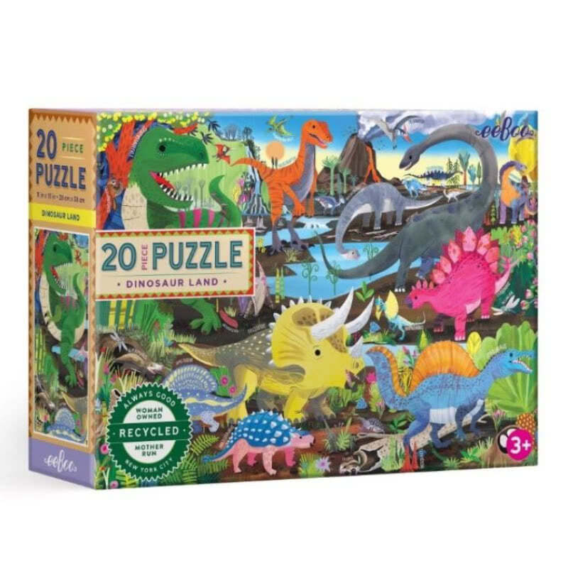 EebooDinosaur Land 20 Piece Puzzle