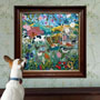 Eeboo English Hedgerow 1000 Piece Puzzle Framed