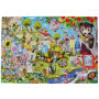 Eeboo Love of Bees 100 Piece Puzzle Back