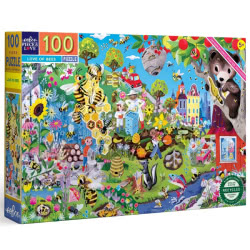 Eeboo Love of Bees 100 Piece Puzzle