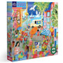 Eeboo Marketplace in France 1000 Piece Puzzle 