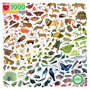 Eeboo Rainbow World 1000 Piece Puzzle made