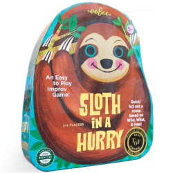 Eeboo Sloth In A Hurry Spinner Game