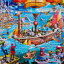 Eeboo Steampunk Airship 1000 Piece Puzzle Made