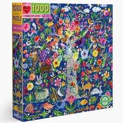 eeBoo Tree of Life 1000 Piece Jigsaw Puzzle, 90% recycled materials, vegetable based inks.