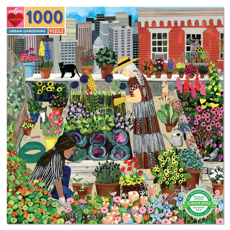 EebooUrban Gardening 1000 Piece Puzzle