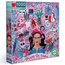 eeBoo Viva La Vida 1000 Piece Jigsaw Puzzle, 90% recycled materials, vegetable based inks.