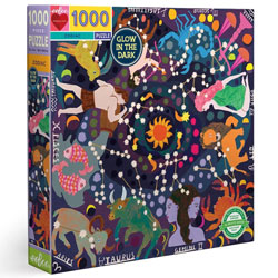 eeBoo Zodiac 1000 Piece Jigsaw Puzzle, 90% recycled materials, vegetable based inks.