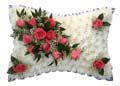 Funeral Flowers Funeral Pillow Pink Placements 14 x 10 ins