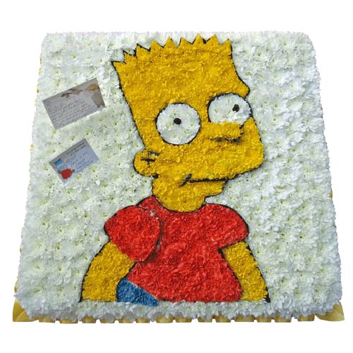 Funeral FlowersBespoke Bart Simpson Tribute