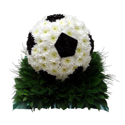 Juliane Olsen: Football Funeral Flowers For Men - Casket Sprays For Dad