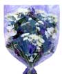 Blue & White Funeral Bouquet Small Image