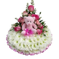 Baby Girl Funeral Wreath