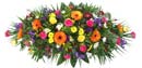 Funeral Coffin Spray - Bright Mixed Small Image