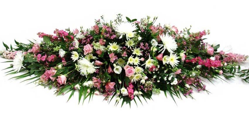 Funeral FlowersFuneral Coffin Spray - Cottage Garden