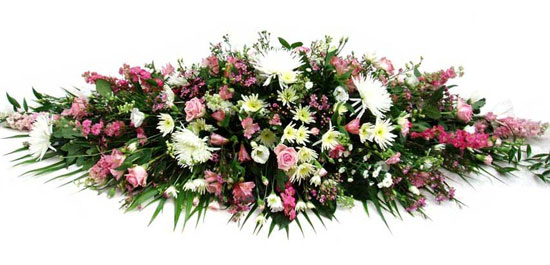 Funeral Coffin Spray - Cottage Garden