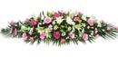 Funeral Coffin Spray - Pink & Cream  Small Image