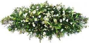 Rustic Funeral Coffin Spray