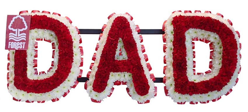 Funeral FlowersNottingham Forest DAD Tribute