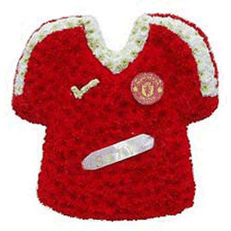 Funeral FlowersMan United Football Shirt Tribute