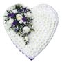 Funeral Heart Tribute Purple