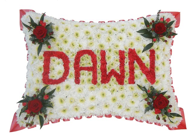 Funeral FlowersFuneral Pillow with Name