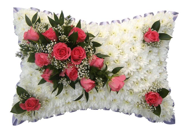 Funeral FlowersFuneral Pillow Pink Placements