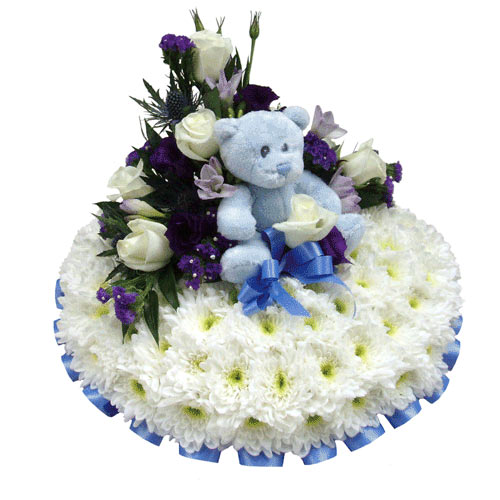 Funeral FlowersFuneral Posy Pad Baby Boy