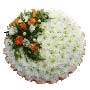 Funeral Posy Pad Tangerine Small Image