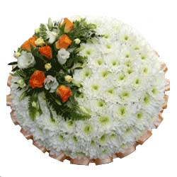 Funeral Posy Pad Tangerine