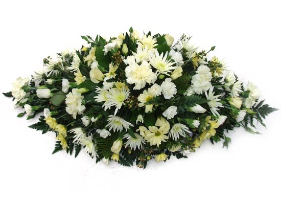 Funeral FlowersCream Elongated Spray