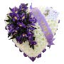 Iris Funeral Heart Tribute Small Image