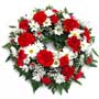 Open Funeral Ring Red & White Small Image