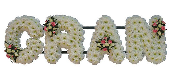 Funeral Flowers Gran Name Tribute