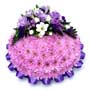 Funeral Flowers Funeral Posy Pad Mauve Base 