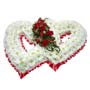 Double Open Heart Flower Tribute