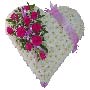 Cerise Funeral Heart Tribute Small Image