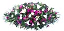 Funeral Flowers Floral Coffin Spray - Mauve - 4ft   (122 cm)