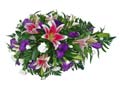 Funeral Flowers Stargazer Lily Spray  - 18 - 20 Inches