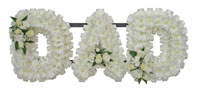 DAD Name Frame Tribute - Pure White