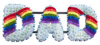 DAD Rainbow Floral Tribute